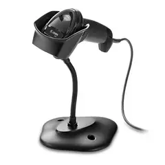 MOTOROLA - Lector De Códigos De Barras Zebra Ds2208 1D/2D Negro, Cableado, Con Usb Y Soporte Incluido