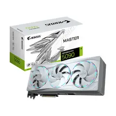GIGABYTE - Tarjeta De Video Aorus Rtx 5090 Master Ice 32Gb Gddr7 Pcie 5.0 Para Gaming Extrem