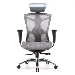 OFIDEAS - Silla Ergonómica Slider Reclinable Brazo 4D Malmo Gris
