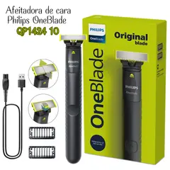 PHILIPS - Afeitador Philips OneBlade Face QP1424 10