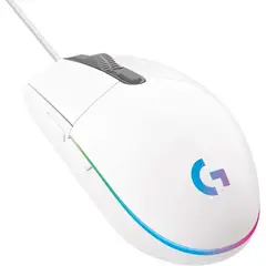 LOGITECH - Mouse G203 BLANCO RGB LIGHTSYNC Con 6 Botones Para Juegos