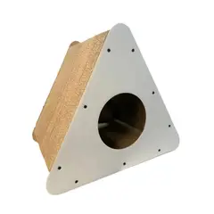 GENERICO - Rascador Casa Triángulo Polarita Para Gatos - Blanco - Estándar