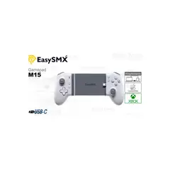 EASYFIX - Gamepad Easysmx M15 Para Iphone, Usb-C, Color Blanco, Controlador Ergonómico Y Portátil