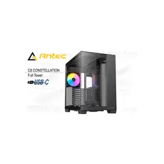 FANTECH - Gabinete Full Tower Antec C8 Argb Con Iluminación Rgb Y Diseño Elegante En Color Negro