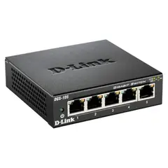 DLINK - Switch D-Link Dgs-105 Gigabit Net, 5 Puertos, Compacto Y Eficiente Para Redes Rápidas