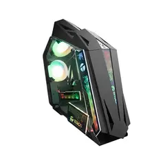 TEROS - Caja Gamer Teros Te-1314G Mid Tower Negra Con Ventilador Argb, Usb 3.0 Y Audio Integrado