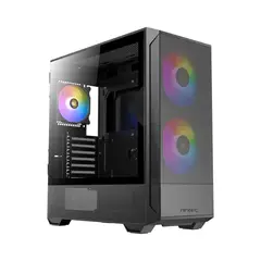 FANTECH - Caja Mid Tower Antec Nx416L Argb Negra Con Iluminación Rgb Y Diseño Elegante Para Tus Comp