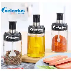 GENERICO - 3 FRASCOS CONDIMENTEROS CON CUCHARA