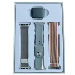 GENERICO - Smartwatch R9 mini pantalla AMOLED para mujeres - 3 Correas Gris