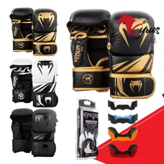 NO LOGO - Guantes Vale Todo Venum NegroDorado Talla L + Bucal Venum