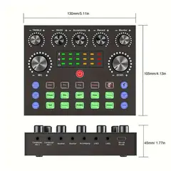 PREMIUM - Consola de Sonido Mezcladora Equipo Poscast XY-V8S