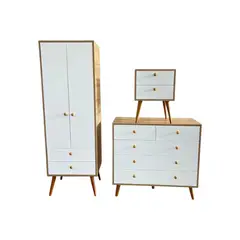 GENERICO - Combo de Dormitorio Duna Estilo Vintage y Funcionalidad