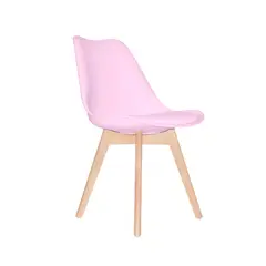 BONNO - Silla de Diseño Ema Rosado Tapizado Bonno