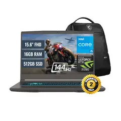 MSI - Laptop Thin 15 B13UC Intel Core i5 13420H 16GB RAM 512GB SSD M2 4GB RTX 3050 156 FHD FreeDOS