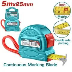TOTAL TOOLS - Wincha Cinta Métrica De 5 Metros Total - TMT34525
