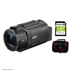 SONY - Cámara de Video 4k Handycam FDR-AX43A + Kit Básico