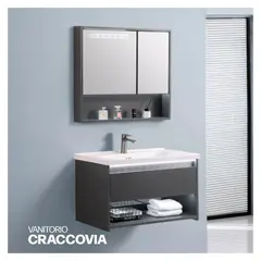 STONE - VANITORIO MINIMALISTA CRACCOVIA PLOMO