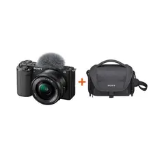 SONY - Cámara Alpha ZV-E10L Negro + Maletín LCS-U21 de regalo