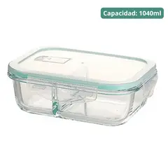 OEM - Taper de Vidrio Hermético con Divisiones 1040ml