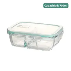 OEM - Taper de Vidrio Hermético con Divisiones 700ml