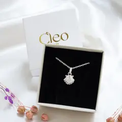 CLEO JOYAS & ACCESORIOS - Collar Shell Plateado Plata