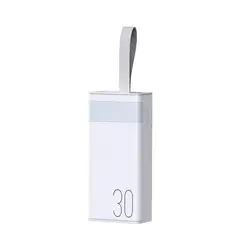 REMAX - Power Bank RPP‑320 Blanco 30000mAh PD+QC carga rápida