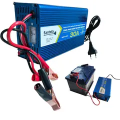 SANTOFA ELECTRONICS - Cargador De Baterías Santofa Dx-bc1230 30 Amperios Azul