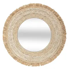 TUGO - Espejo Celia 68 x 2 x 68Cm Yute Natural