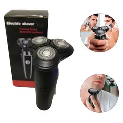 GENERICO - Maquina Afeitadora recargable de 3 Cabezales Rasuradora
