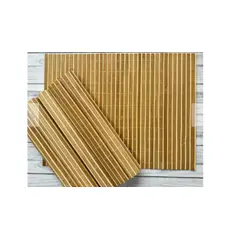 GENERICO - INDIVIDUAL DE MESA DE BAMBU SET 6 UNIDADES