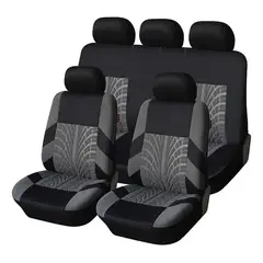EVERSO - Funda Cubre Asiento Automovil Universal Premium 9 PiezasGris