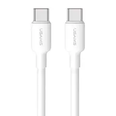 USAMS - Cable celular carga rápida Type-C a Type-C PD100w 1m Bla U84