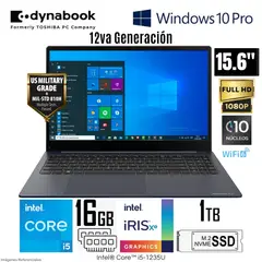 DYNABOOK - Laptop Satallite Pro C50-K Intel Core i5 1235U 16GB RAM 1TB SSD PSY19U-0EK03Q WIND 10 PRO