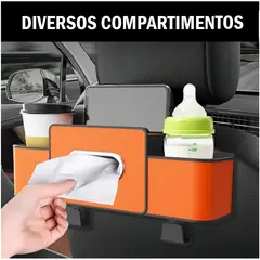GENERICO - Organizador Centro de Almacenamiento para Asiento de Auto