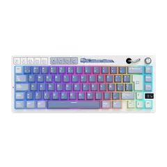 ROYAL KLUDGE - - Teclado M65 Wireless 65% Ocean Blue Switch Cream