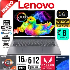 LENOVO - Laptop Lenovo IdeaPad Slim 3 14ARP10 AMD Ryzen 7 7735HS Ram 16Gb SSD 512Gb 14" WUXGA Win 11