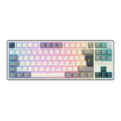 ROYAL KLUDGE - - Teclado R87Pro Wired TKL Half Grey Switch Creamy