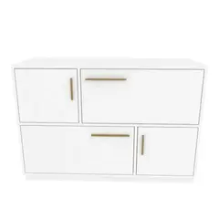 STARHOME - Arrimo Recibidor Consola Miralva Blanco 110 cm