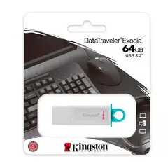KINGSTON - MEMORIA USB 64 GB KINGSTON EXODIA BLANCO