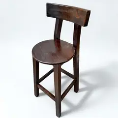 START FG - Banco alto de madera silla alta Restaurante en Marron