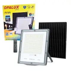 OPALUX - Luminaria Solar LED Tricolor con Control 400W 3500Lm OP-SFL519-400