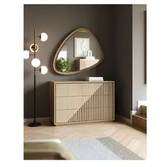 TU MESITA - Cómoda con Diseño Exclusivo Mariana con 3 cajones color Haya