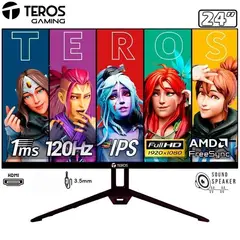 TEROS - Monitor GAMER 2415S 238 IPS FULL HD 120hz 1MS HDMI DP PARLANTE