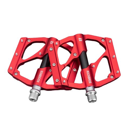 Pedal aluminio rojo con negro 2020-12BRD