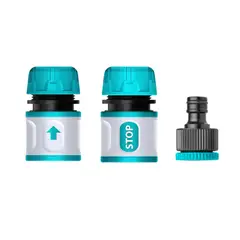 Total Tools - Conectores rápido para hidrolavadora,  manguera de riego conector click