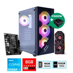 INTEL - PC : CORE I3-12100F / RX 580 8GB (SOLO CPU)