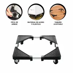 GENERICO - Pack9 Plataforma para Cocina Resistente en Negro