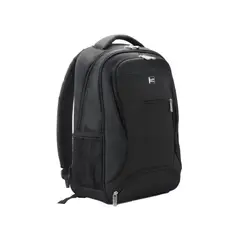 KLIP XTREME - Mochila Knb-575 De 15.6" En Poliéster 100D, Negra, Ideal Para Laptop Y Viaje.