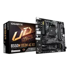 GIGABYTE - Placa Base B550M Ds3H Ac R2, Micro-Atx, Chipset Amd B550, Socket Am4, Conectivida