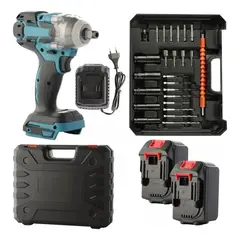 U BUY - Llave Impacto Inalambrico 2 Baterias Brocas Desatornillador